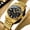 Golden Black, variant on Mechanical Watches for Men Automatic Self Winding Classic Dress Multi Calendar Stainless Steel Big Face Two Tone Watches Easy Read Luminous Mens Wrist Watches