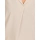 thumbnail image 5 of Blusa relajada con cuello INSPIRE CHIC para mujer, de manga 3/4, escote en V, blusas casuales, talla XS, color albaricoque, 5 of 6