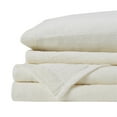 thumbnail image 2 of Soloft Plush Ivory Sheet Set - 100% Polyester Micro Plush, 200gsm, Brushed Both Sides for Ultimate Comfort - Soft, Cozy Bedding for a Luxurious Sleep Experience, 2 of 3