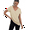 Apricot, variant on Women'S V-Neck Casual T-Shirt White M