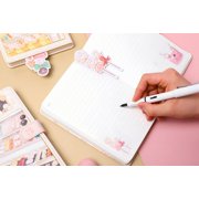 Cute Journal for Women, Vegan Leather Writing Diary, Puffy Cover Notebook, 256 Pages, 7.3 x 5.1