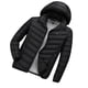 thumbnail image 1 of Gibobby Chamarra mujer, Chamarra ligera y cálida para mujer, con capucha, resistente al viento, chamarra de invierno reciclado, talla grande(Negro,M), 1 of 4