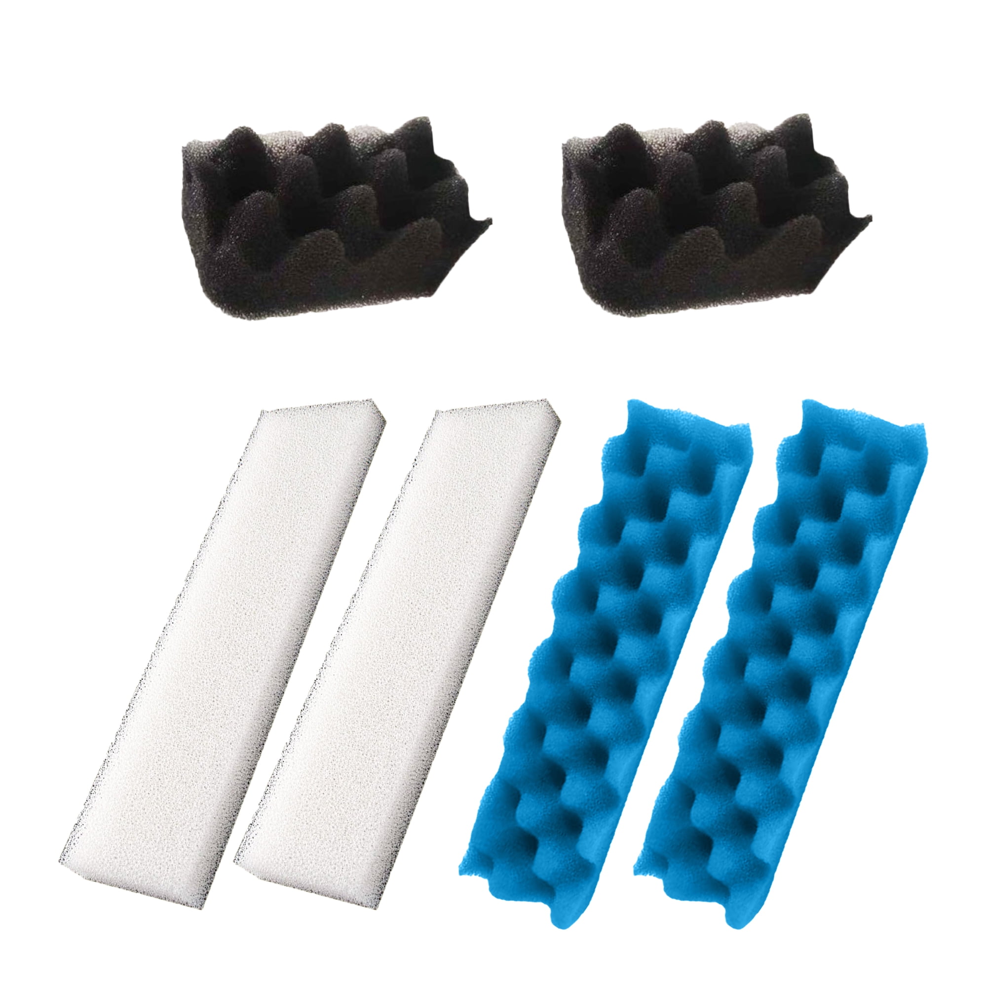 Genligt Aquarium Bio Sponge Foam Max Filter Pads Pack Compatible with Fluval 406, 407, 12 Pack