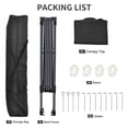 thumbnail image 5 of Ainfox 10'x10'Pop Up Canopy Tent Windproof UV Shelter for Outdoor Events Parties Camping,Black, 5 of 10