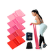 thumbnail image 2 of Bandas Elásticas De Resistencia Ejercicio Fitness Yoga 6 Pcs Malubero rojo rosa, 2 of 4