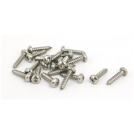 

M2.9x13mm 304 Stainless Steel Square Drive Pan Head Self Tapping Screw 20pcs