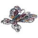 thumbnail image 3 of Broche Pin Diamante Hueco Mariposa Patrón Solapa Pin Escudo Insignias Fiesta Ramillete AccesoriosColorido, 3 of 14