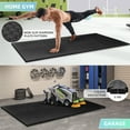 thumbnail image 4 of FIXTECH Puzzle Exercise Mat, EVA Interlocking Foam Floor Tiles For Home Gym, Mat For Home Workout Equipment, Floor Padding For Kids，Black, 24 In X 24 In X ½ In, 24 Sq Ft - 6 Tiles, 4 of 10