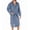 Blue Plaid, variant on Men's Hanes 4204B Big Man Woven Shawl Robe (Black 5/6X)
