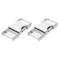 thumbnail image 1 of 2 Pcs Hebilla de Liberación Lateral Rápida de Metal, Hebillas para Collares de 20mm/0.8", Tono Plateado, 1 of 5
