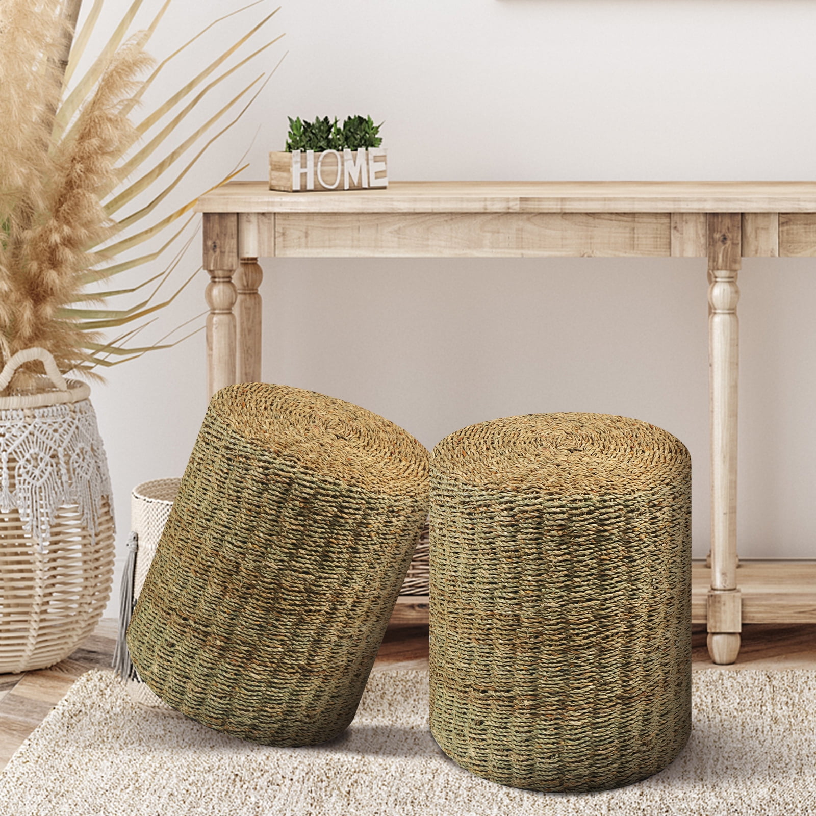 Rectangular outdoor ottoman pouf Handmade stuffed patio pouf - Shop  Rufiki-Masters Chairs & Sofas - Pinkoi