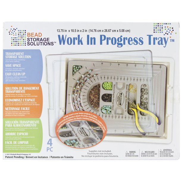 Darice Elizabeth Ward Bead Storage Solutions 4Piece Work in Progress