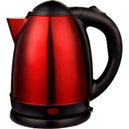 Brentwood 1.5 L Cordless Tea Kettle, Red