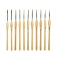 thumbnail image 2 of AMLESO 11 Pieces Detail Paint Brushes Professional for Carving Sculpting Miniatures, 2 of 8