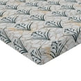 thumbnail image 4 of Ambesonne Art Deco Fitted Sheet, Simple Blossom Nostalgia, Queen Size, Emerald Warm Taupe Dust, 4 of 5