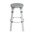 thumbnail image 4 of Butler Specialty Company Tobias Round Rattan 30" Bar Stool - White and Black Dot, 4 of 8