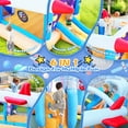 thumbnail image 4 of HONGLONG 6 in 1 Outdoor Indoor Inflatable Bouncer for kids Target Ball Basketball Slide with Blower, 4 of 7
