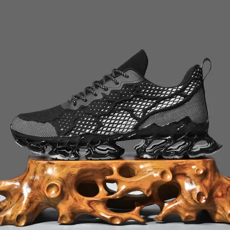 

Men‘s Blade Type Shoes Breathable Lightweight Shock Absorption Running Shoes
