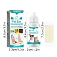 thumbnail image 3 of ¡Precio rebajado! Aceite de limpieza de oídos para mascotas Limpieza del canal auditivo Desodorización de ácaros del oído Aceite de limpieza de oídos 30 ml por un período limitado, 3 of 4