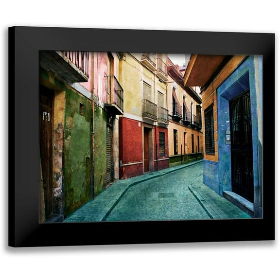 Mabat, Ynon 14x12 Black Modern Framed Museum Art Print Titled - Old Granada