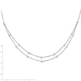 thumbnail image 2 of Auriga 14K White Gold Lab Grown Diamond Multi Station Double Strand Necklace for Women (0.508ct, Color- G-H, Clarity- VS1), 2 of 7
