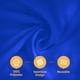 thumbnail image 2 of Mantel BRILLMAX Royal Blue 100% poliéster, 180 x 260 cm, 6 pies, 2 of 7