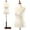 Off-White, variant on Bonnlo Female Dress Form Pinnable Mannequin Body Torso with Wooden Tripod Base Stand