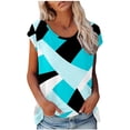 thumbnail image 1 of Birdeem Mode Femmes Mode Manches Courtes Col Rond T-Shirt Imprimé Blouse Tops Amples, 1 of 6