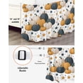 thumbnail image 3 of Fall Plant Bed Skirt Queen Size 16 Inch Drop, Watercolor Blue Yellow Dot Pumpkin Star Wrap Around Dust Ruffle Bedskirts, Wrinkle & Fade Resistant Easy Fit Bedskirt with Adjustable Elastic, 3 of 8