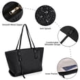 thumbnail image 6 of KALUNMA Large Women's Handbag,Zipper Closure Shopper Tote with Inner Pocket,Waterproof Shoulder Bag for Work,Office,Travel,Shopping and School, 6 of 7