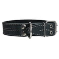 thumbnail image 3 of Genuine Leather Dog Collar, Padded Black, 1.5" Wide. Fits 14"-18" Neck Size, Medium, 3 of 3
