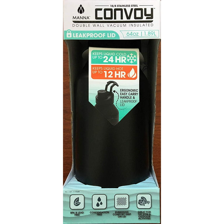 Manna 40 Oz. Onyx Black Convoy Insulated Vacuum Bottle - Farr's Hardware