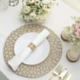 thumbnail image 6 of 13" Charger Plates - Set of 24 - Taupe with Hammered Rim Plastic Chargers, Matte Finish Modern Disposable Round Acrylic Serving Trays For Dinner Wedding Party Events, 6 of 18