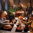 thumbnail image 5 of sruoe Halloween Placemats, Table Mats Dining, Linen Heat Resistant Mats, Table Cloth, Pumpkin Ghost Place Mats, Kitchen Mats, Reusable Portable Place Mats for Halloween Thanksgiving Party Decor, 5 of 5