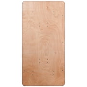 Flash Furniture 5-Foot Rectangular Wood Folding Banquet Table with Clear Coated Finished Top