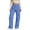 Royal Blue, variant on dGslk Women High Waist Cargo Pants Loose Fit Drawstring Waist Casual Trousers with Multiple Pockets for Daily Wear Travel Work Army Green L