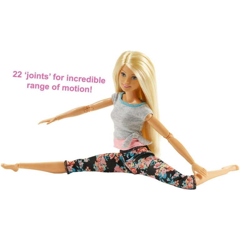 Barbie Made To Move Doll, Blonde Hair 