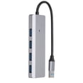 thumbnail image 1 of Concentrador USB Ticfox 4 en 1 Aleación de Aluminio 4 Puertos USB 3.0, 1 of 12