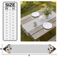 thumbnail image 3 of Cream Beige Flowers Table Runner Linen Burlap Table Runner 70 Inches Long Modern Chic Floral Navy Blue Leaves Dresser Scarves for Kitchen Island Coffee Dining Room Party Holiday Decoration 13"x70", 3 of 8