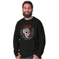 thumbnail image 5 of See You in Hell Skull Roses Tattoo Long Sleeve TShirt Men Women Brisco Brands X, 5 of 5