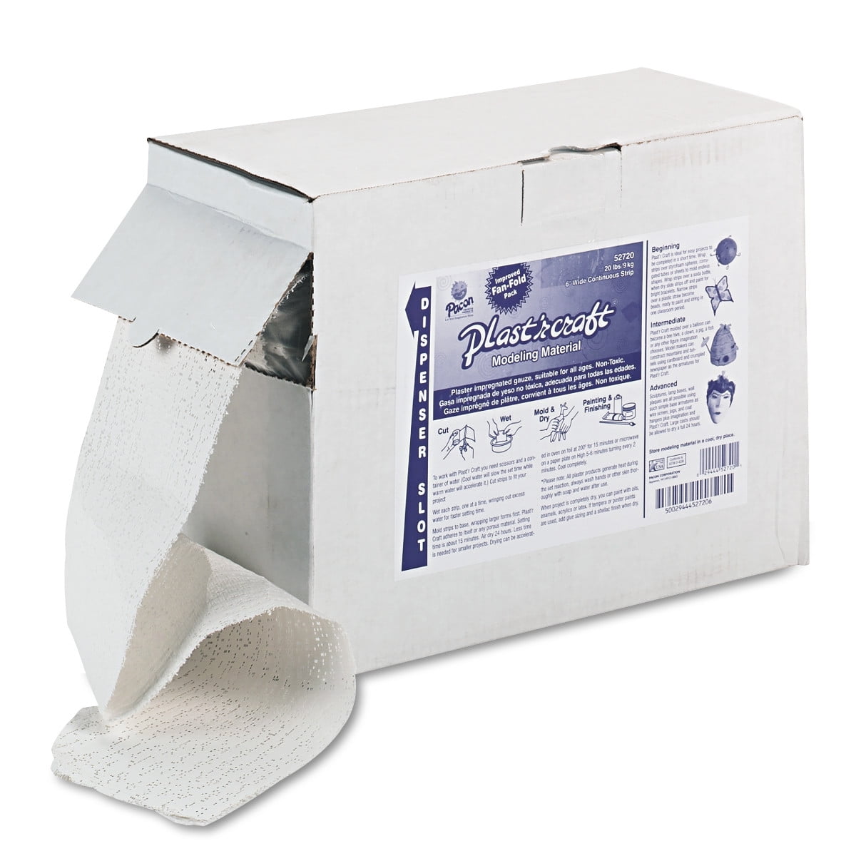 Pacon Plast'r Craft, White, 20 lbs by PACON CORPORATION