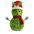thumbnail image 3 of Christmas Decorations - 3D Realistic Plastic Christmas Snowman Sign - Holiday Decor, Weatherproof Garden Snowman, Easy Installation, Suitable for Front Door, Garden, Indoor Decor, 21.6'',Green D, 3 of 8
