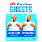 Mr. Clean Magic Eraser Disposable Cleaning Sheets 2 Pack 16 Count.