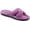 Black, variant on Isotoner Women's Signature X-Slide Slipper, Satin Trim with Memory Foam TAU-6/7