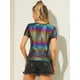 thumbnail image 5 of INSPIRE CHIC Top Multicolor Brillante Metálica Para Mujer Multicolor S, 5 of 6