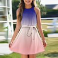 thumbnail image 2 of Teen Girls Dresses Sleeveless Dress with Belt Casual Summer Sundress for Kids Perfect for Parties and Play ,Sie:130, 2 of 6