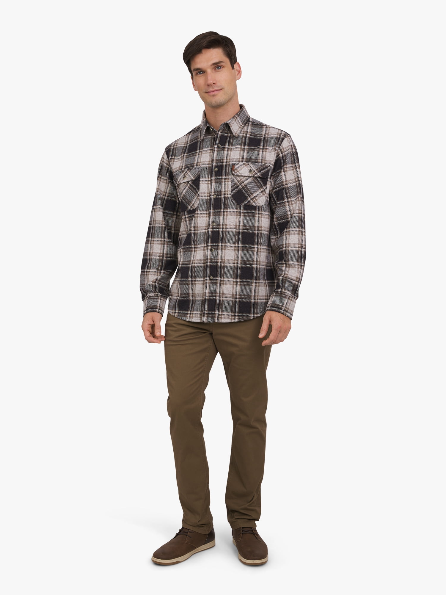 Chaps Men's & Big Men's Lakeland Flannel Shirt, Sizes S-3XL