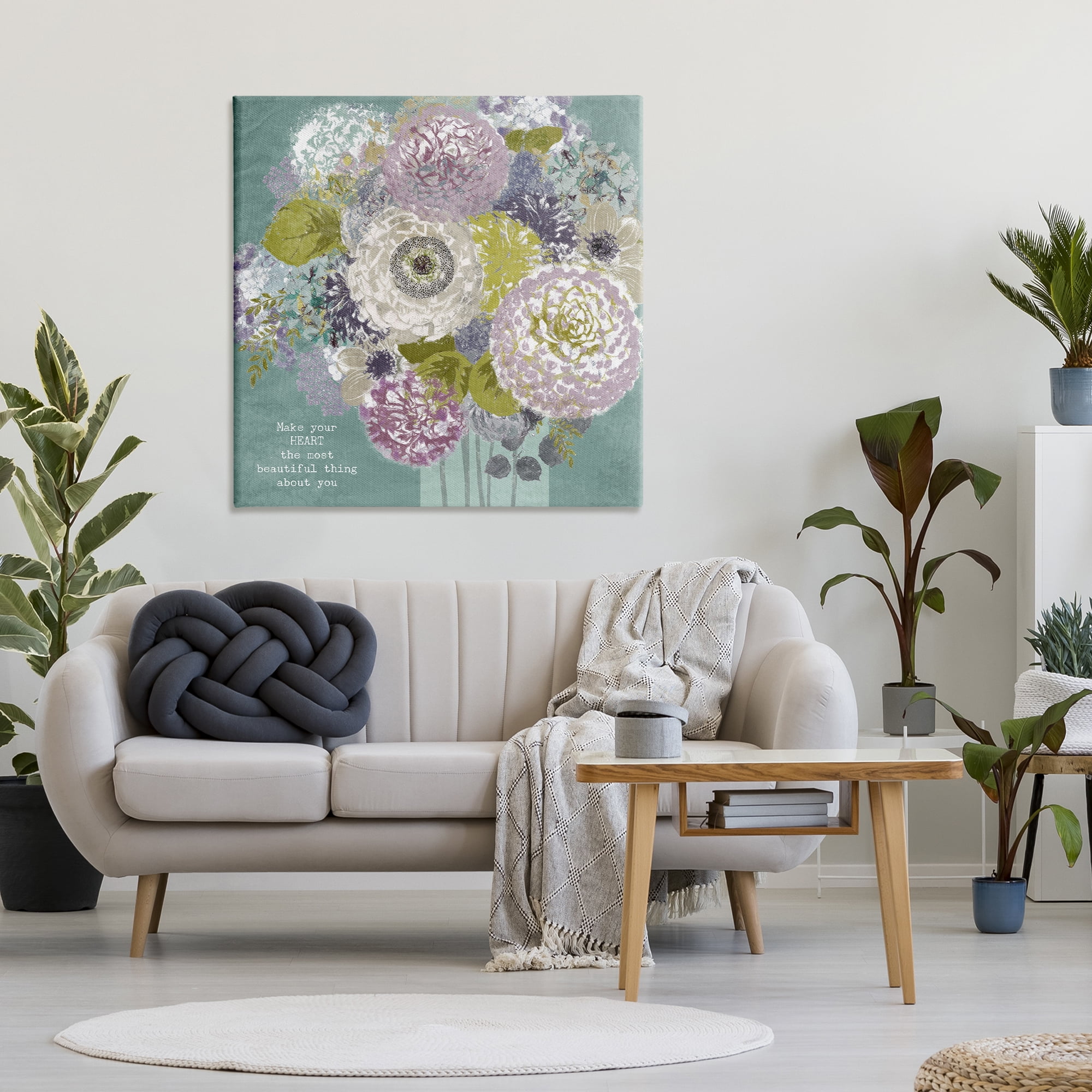 Stupell Industries Most Beautiful Thing Florals Canvas Wall Art, design by Suzanne Nicoll