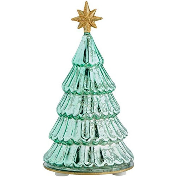 Lenox 883172 Radiant Light Lit Mercury Glass Pine Tree - Walmart.com ...