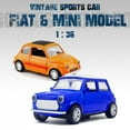 thumbnail image 3 of 1:36 Alloy Vintage Diecast Car Model FIAT MINI Classic Pull Back Car Model Miniature Vehicle Replica For Collection Gift, 3 of 9
